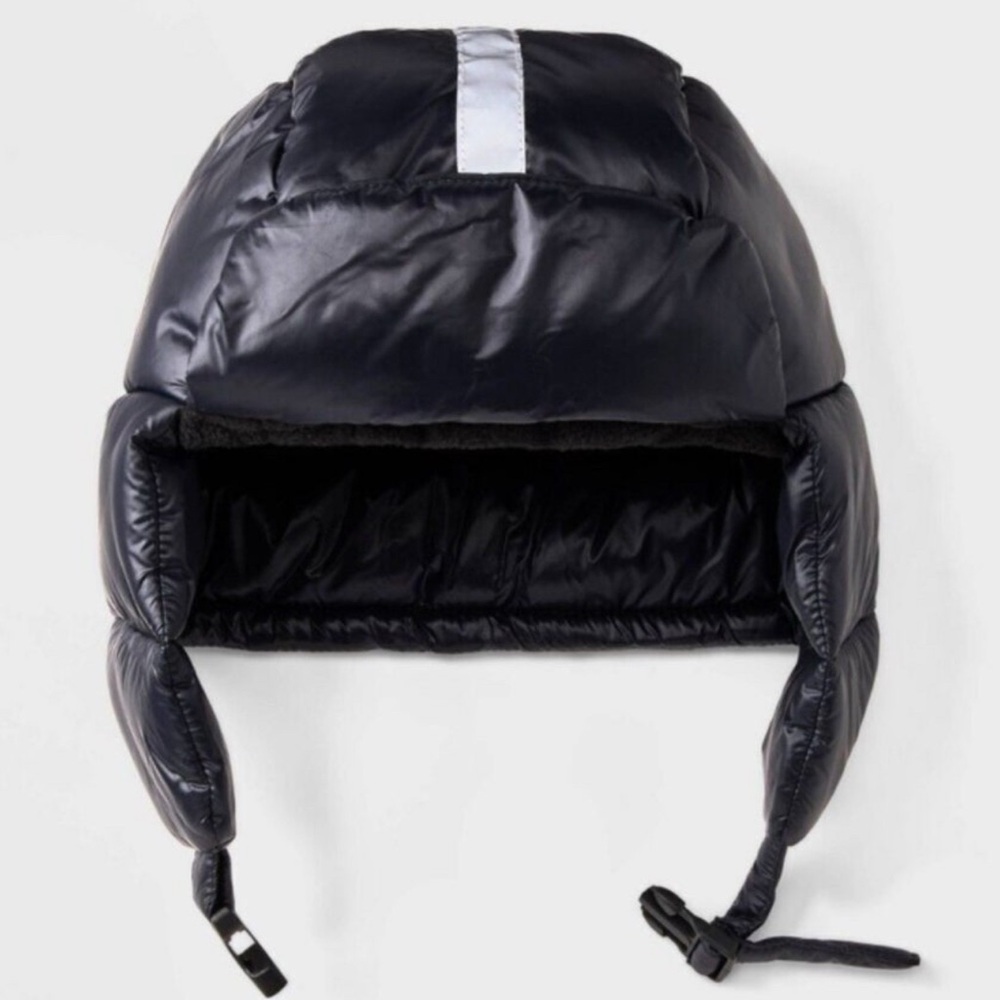 Kids All In Motion Puffer Trapper Hat Black OSFM